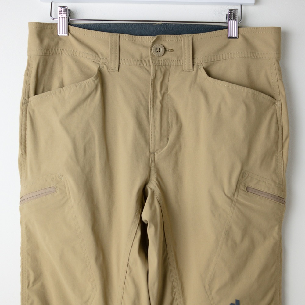 Eddie Bauer Ascend Pants Mens 32x30 Tan Hiking Outdoors Gorpcore Hiking Cargo - Picture 4 of 12